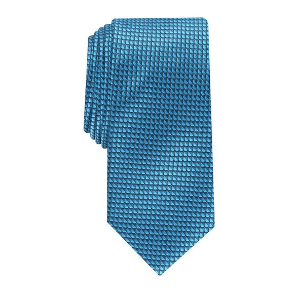ALFANI Mens Charcoal Neat Slim Neck Tie - Picture 1 of 2